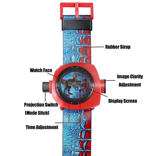 Kids Dinosaur Shark Watch Projector Night Learning Toy Flashlight Sleeping  Flashlight Toys Gift Dinosaur