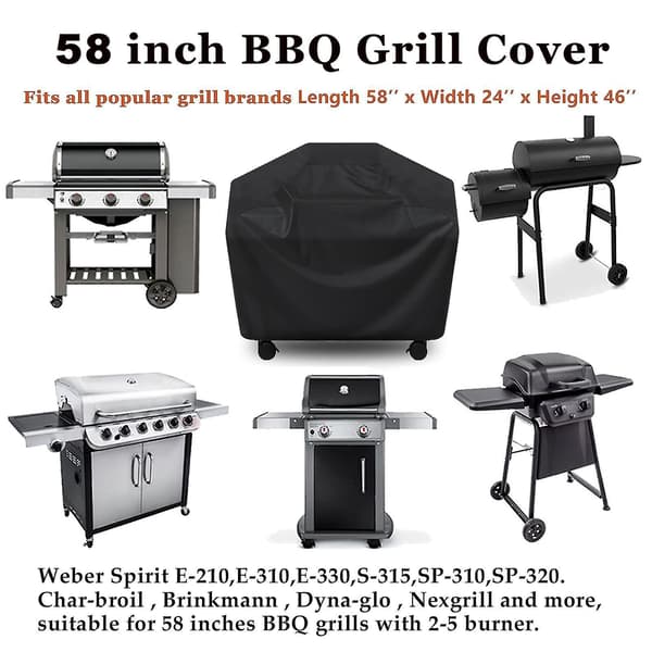 5 Sizes Waterproof Bbq Grill Cover 145*61*117cm