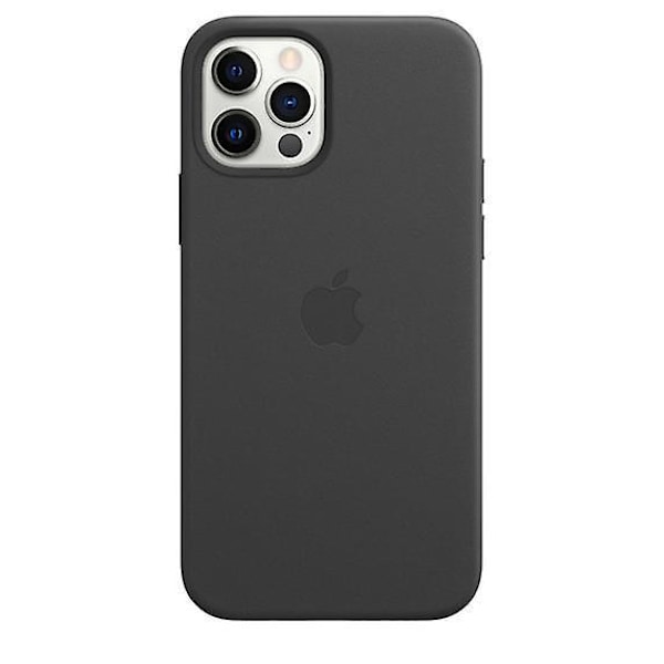 Leather Phone Case For Iphone 12/12 Pro Leather Case With Magsafe Black