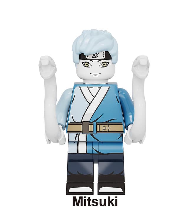 8 stk. Naruto Helte Puslespil Samlelegetøj Plastik Samling Børne Byggeklods Minifigur Legetøjsmodel