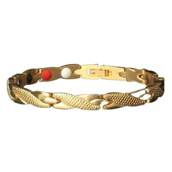 Magneettinen Slimming Health Dragon -rannekoru, terapia, painonpudotus, verenkierto Gold