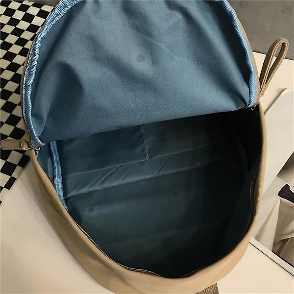 Backpack Canvas Women Backpack Anti-theft Shoulder Bag School Bag For Teenager Girls School Backapck Female Blue