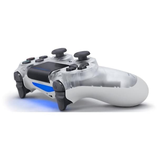 Trådløs spilcontroller kompatibel med PS4/ Slim/Pro konsol Transparent White