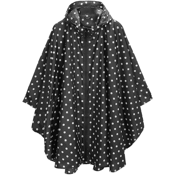 Fashion Hooded Rain Poncho With Pocket Waterproof Raincoat Jacket Zipper Style For Men/women Adults