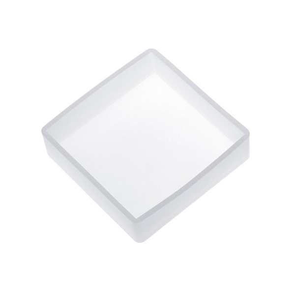 Silikoneform DIY Firkant Rektangel Epoxy Resin Spejl Håndværk Smykker Dekoration B