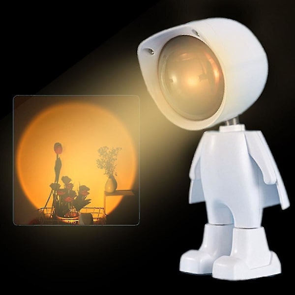 Projektor Nat Atmosfære Lys Opladning Solnedgang Trinløs Dæmpning Selfie