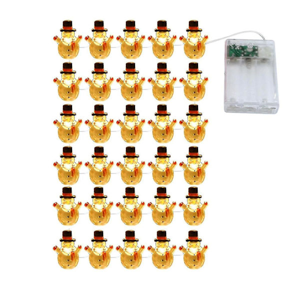 Christmas Decoration Lights Snowman Santa Claus Decoration Light String Led Copper Wire Light String