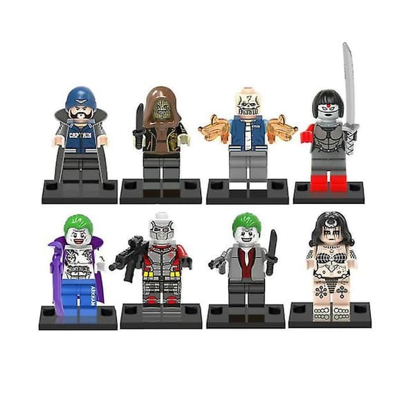 8pcs Superhero Series Assembled Building Block