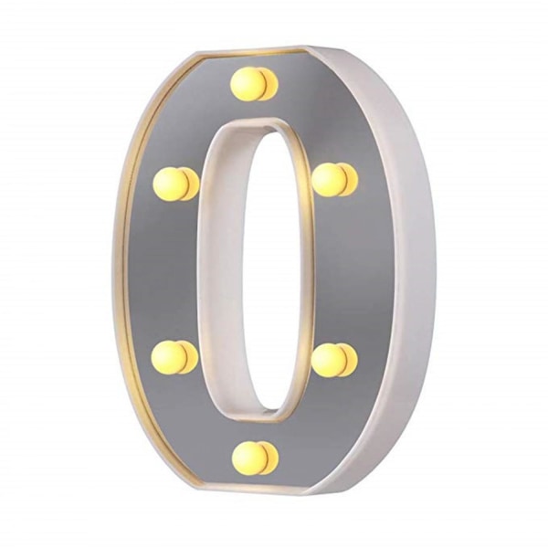 LED Marquee Bokstavlamper 26 Alfabet Lysende Bokstaver Skilt Perfekt For Nattlys Bryllup Bursdagsfest Julelampe Hjemme Bar Dekor B09 O