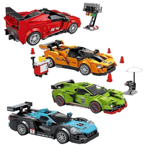 City Speed Champions Racing Car Building Blocks Sports Car Racer Vehicle Supercar Moc Model Toys For Children Boy Birthday Giftsc No Original Box