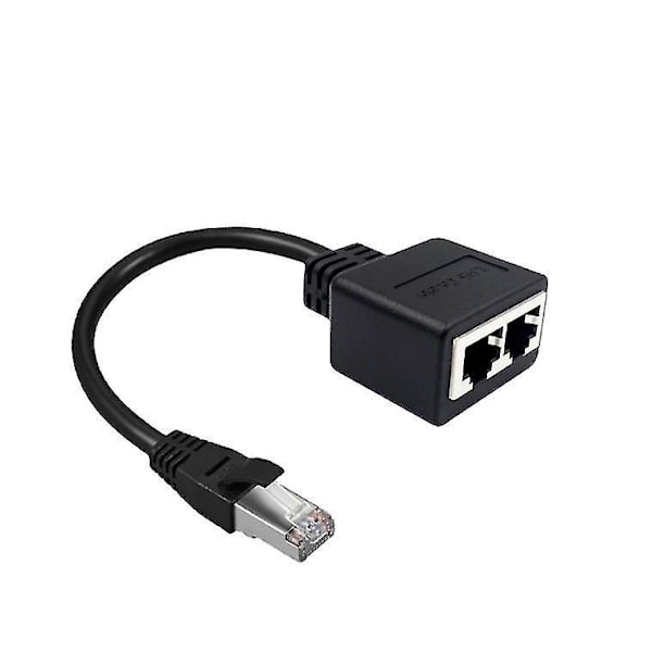 Network Adapter Rj45 1 To 2,rj45 A Male-female Double Adapter (15cm) It Is Used To S  The Network