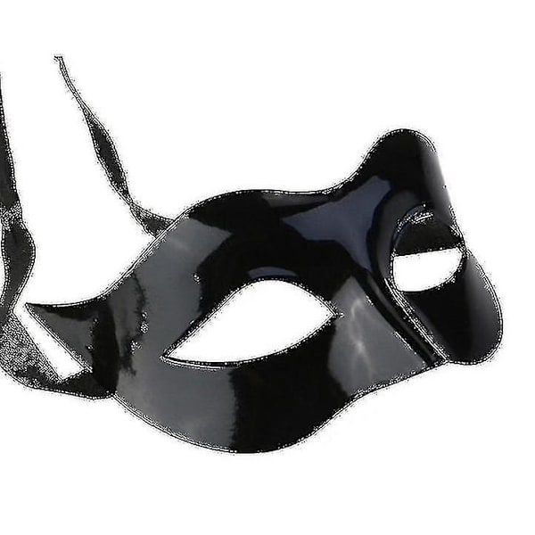 Masks Halloween Black Masquerade Masks Cool Men Adult Kids Fighter Half Face Venetian Mask Black