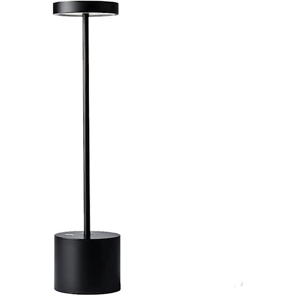 Led Cordless Table Lamp Small Rechargeable Metal Desk Lamp 2 Dimming Levels Modern Hotel R