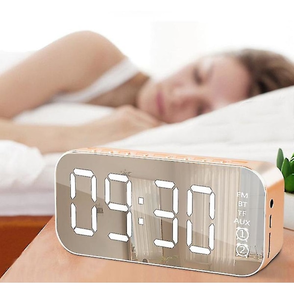 Multifunctional Led Digital Alarm Clock, Bluetooth Speaker, Bedside Desktop Luminous Electronic Music