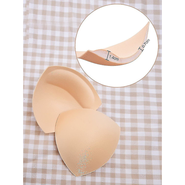 Bra Pads Bikini Pad Bra Inserts Push-up Pad, 3 Colors, Triangle Shape, Black