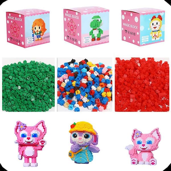 Toy Building Blocks Stall Small Particles High Difficulty Puzzle Assembled Toys-style 37