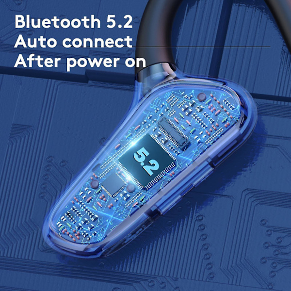 M-d8 Bluetooth-compatible Earphone Bone Conduction Ipx5 Waterproof Bt5.0 Ear Hook Wireless Stereo Headset For Sports C