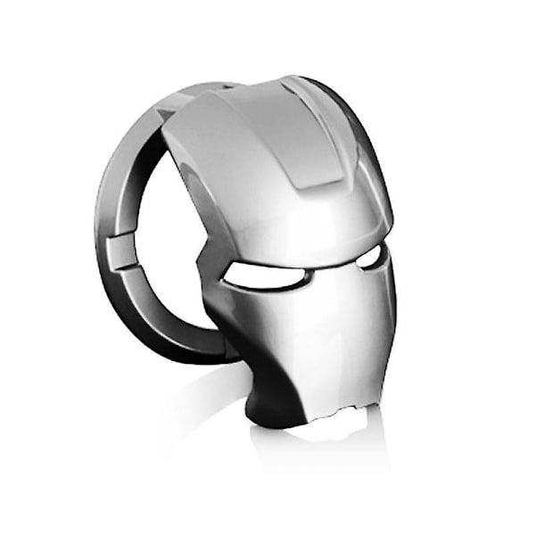 3d Iron Man Car Interior Decoration Accessories One Button Start Cover Ignition Switch Protective silver