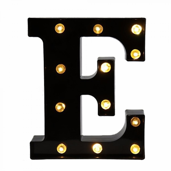 Led  Letter Lights New Design Light Up Black Letters For Events Wedding Party Birthday Home Bar Diy Decoration B091-361 E