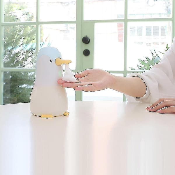 Penguin Soap Dispenser Non-contact Inductive Foam Washing Machine Blue