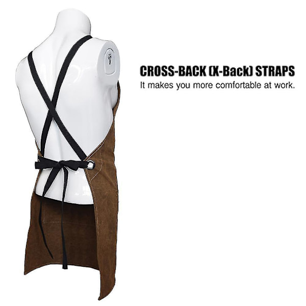 24"x37" Workshop Apron With Heat-resistant And Flame-retardant