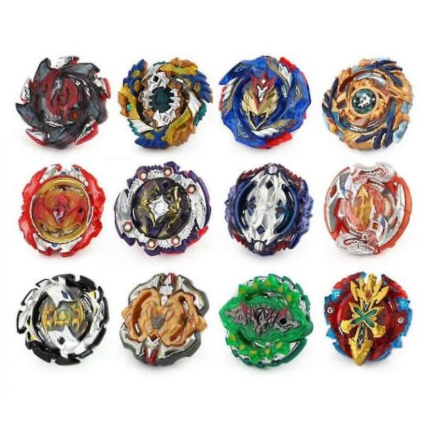 12x Beyblade Burst Spinning Tops Set Spinning With Grip Launcher + Foam Storage Case