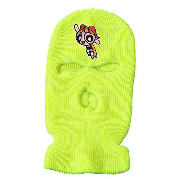 Neon Maski Talvisuoja 10 Väriä Halloween Hattu Juhliin Moottoripyöräilyyn Pyöräilyyn Hiihtoon Green-K