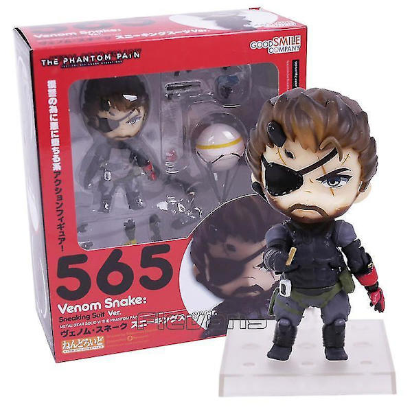 565 Metal Gear Solid V The Phantom Venom Snake Sneaking Suit Ver. Q Version Action Figur Samlerobjekt Model Legetøj 565 box