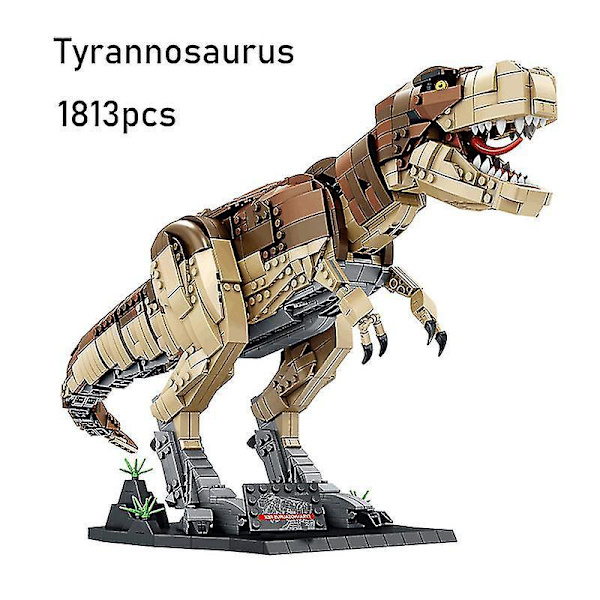 Jurassic Dinosaur Figurer Klodser Tyrannosaurus Rex Byggeklodser Mosasaurus Moc Legetøj Julegaver Til Voksne Børn Drenge Uden Original Æske