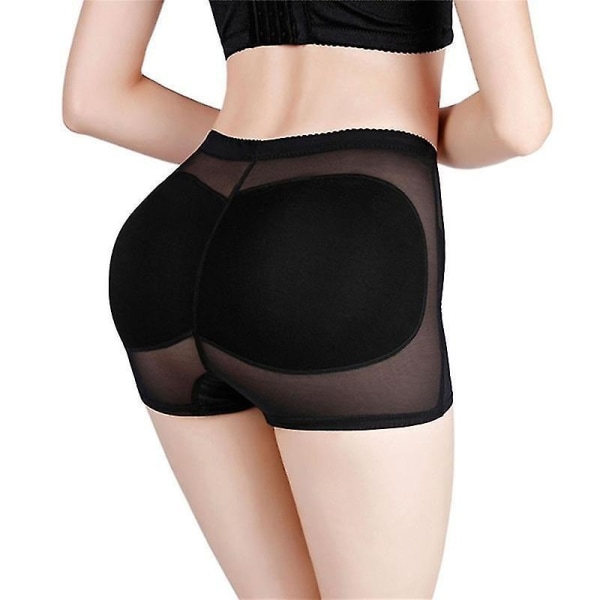 Dame Butt Lift Mavekontrol Trusser Polstrede Falske Numser Åndbart Undertøj Black S