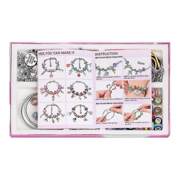 66pcs Advent Calendar 2022 For Girls Christmas Countdown Calendar Diy Charm Bracelet Making Kit Xmas Gifts Box For Kids Gir b