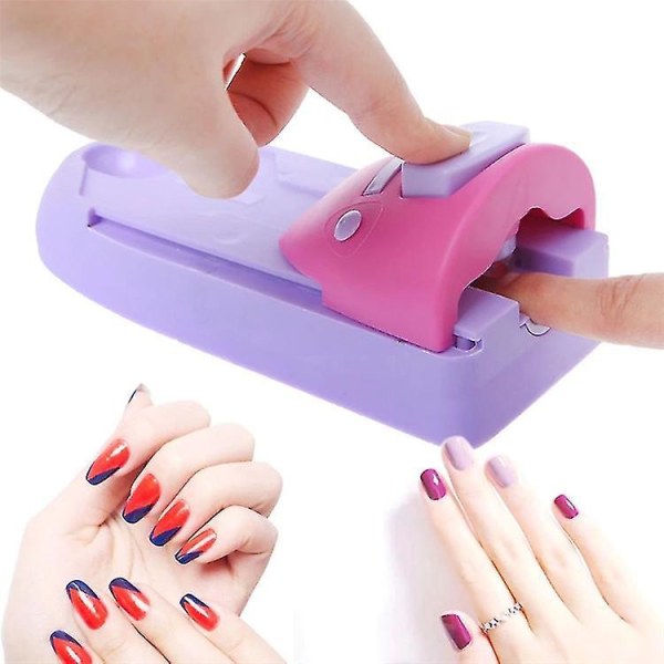 Nail Art Diy Printer Set Pattern Printing Manicure Machine Nail Drawing Polish Kit With 6 Pattern Plates