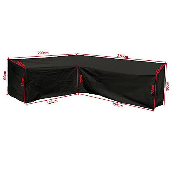 Patio Furniture Covers Heavy Duty Outdoor Patio Covers, Waterproof 100% Patio Patio Patio Covers, V-shaped Lawn Patio Furniture Covers 200X270X82cm
