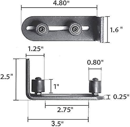 Floor Guide For Bottom Of Sliding Barn Doors Adjustable Wall Mount Ball Bearings Retaining Roller Gu