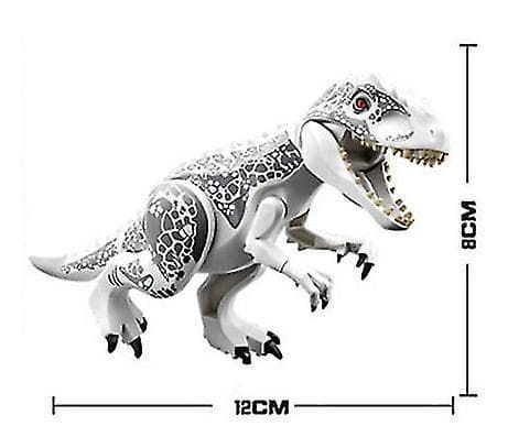 8 stk. Børnelegetøj Dinosaur Byggeklodser Jurassic Dinosaur Samlet Pædagogisk Legetøjsgave