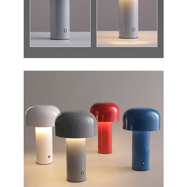 Portable Wireless Touch Rechargeable Desk Lamp Usb red