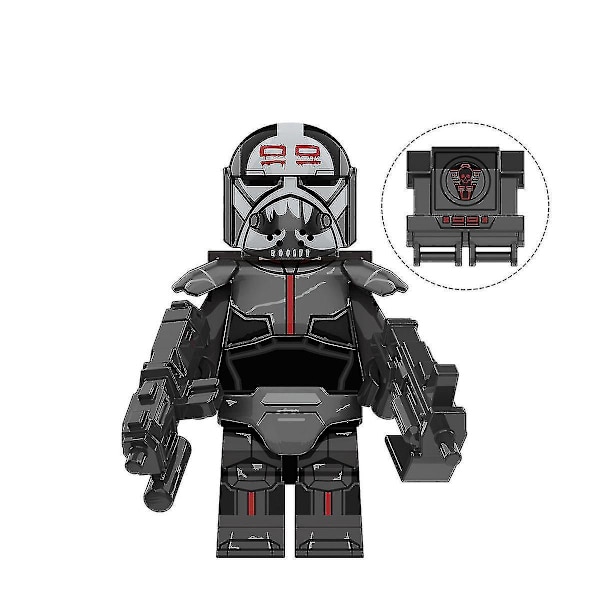 6pcs Star Wars Remnant Squad Destroyer Crosshair Echo Hunter Technician Assemble Building Block Toys