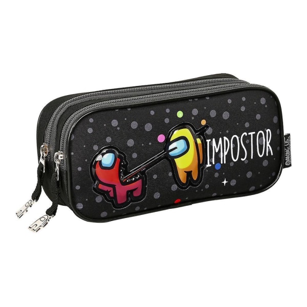 School Case Among Us Impostor Black (22 x 10 x 7 cm)