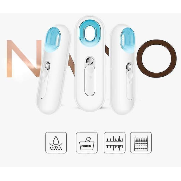 Mini 22ml Spray Bottle Operated Facial Steamer Moisturizing Ultrasonic Handheld Atomizer
