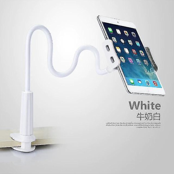 Telefonholder Justerbar Fleksibel Lang Arm (hvid)