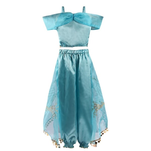 Arabian Princess Jasmine Dress Girls, Fancy Dress Birthday Party, Christmas, Cosplay, Kids 3-10 Years Old 10T