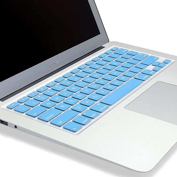 Macbook Keyboard Cover Compatible With Older Version Macbook Pro 13, 15, 17 Inch Sky Blue