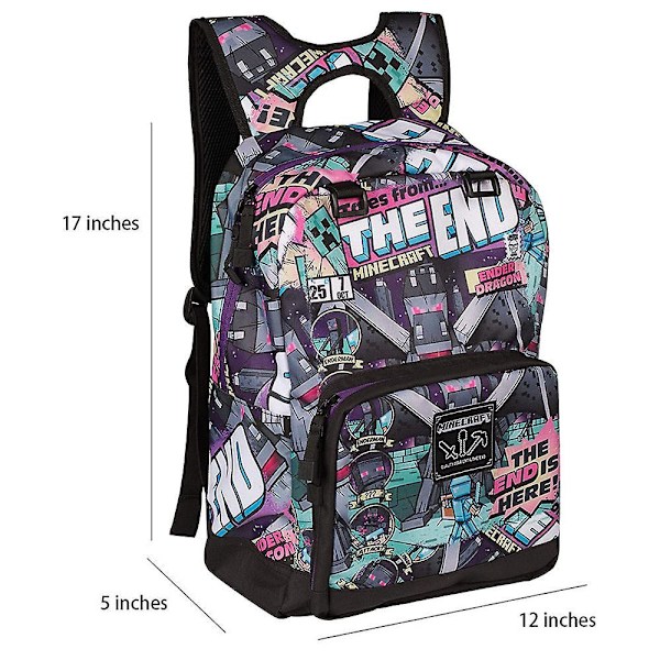 Minecraft schoolbag elementary school children's schoolbag backpack color3