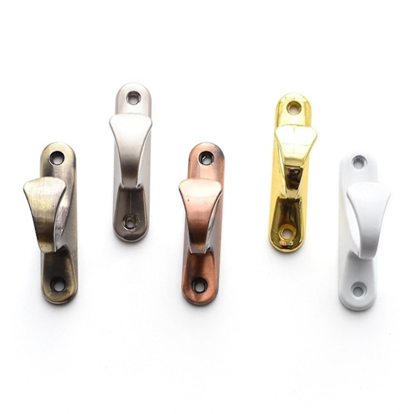 2pcs Curtain Hooks Simple Exquisite Small Multifunctional Home Curtain Holdbacks Drapery Tiebacks For Home Green Bronze