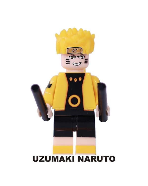 Naruto Uzumaki Samlet Minifigur Børne Byggeklods Legetøj 8 stk