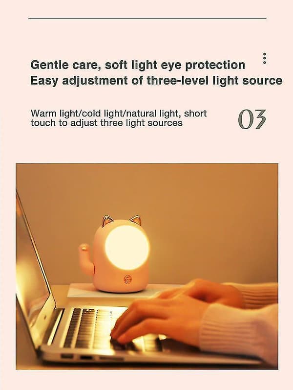 Touch Dæmpbar USB Opladning Lykkekat Lampe (Grøn)