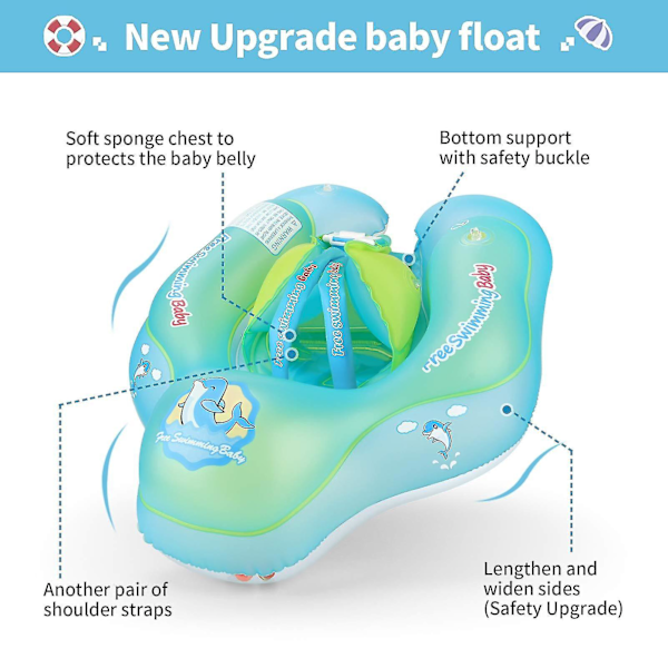 Gratis Svømme Baby Oppustelig Baby Svømmering Børn Taljering Oppustelige Pool Flydere Legetøj Swimmingpool Tilbehør Til Alderen 3-72 Måneder L