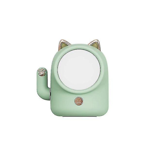 Touch Dimmable Usb Charging Lucky Cat Lamp(Green)