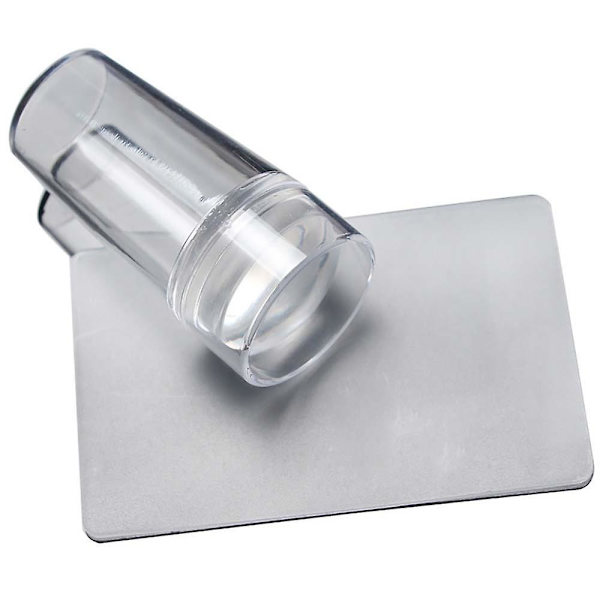 Transparent Jelly Nail Stamper Scraper Plate Manicure Art Tool Kit