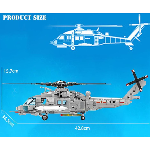 Helicopter Building Blocks Bricks Kids Toys